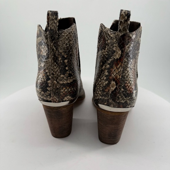 Jellypop Snakeskin Pattern Ankle Booties - Picture 3 of 6